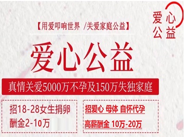 江州捐卵助孕生子 爱心志愿者招募